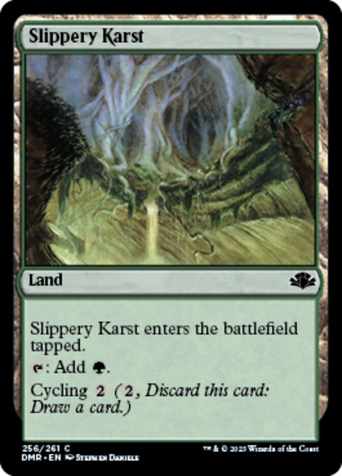 Slippery Karst [Dominaria Remastered] | Enigma On Main