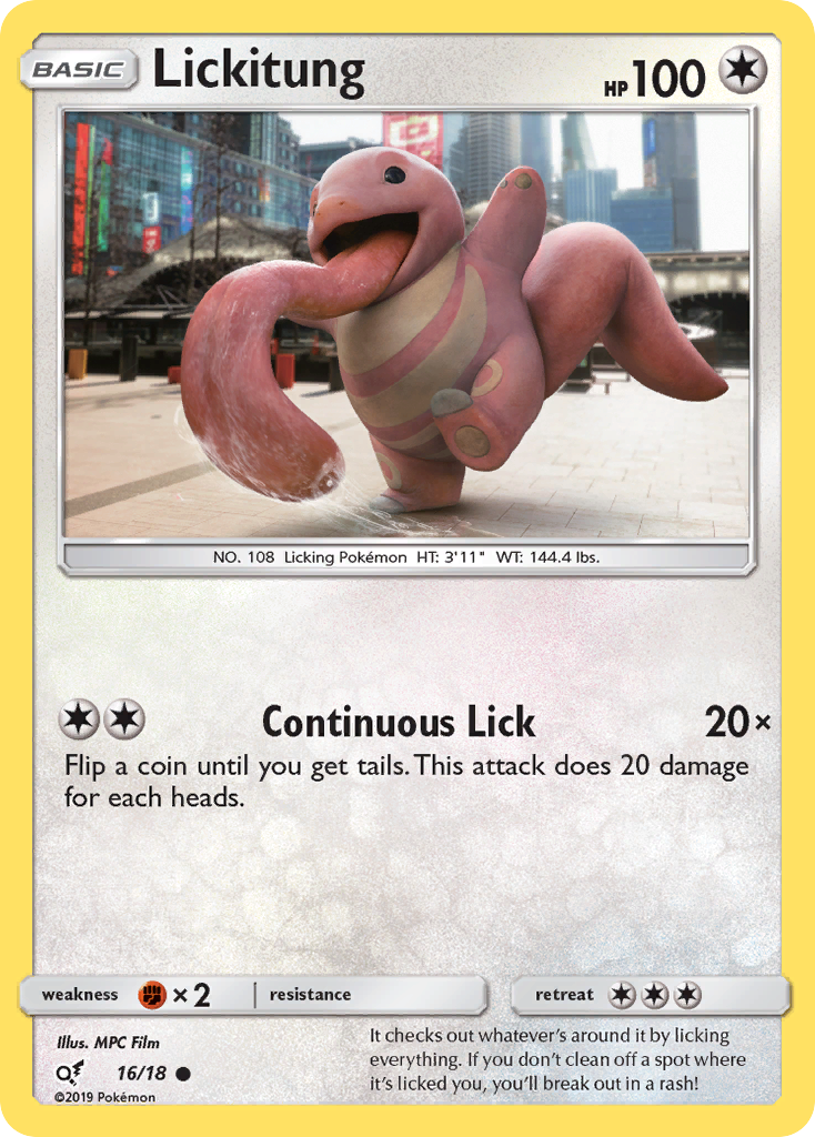 Lickitung (16/18) [Sun & Moon: Detective Pikachu] | Enigma On Main