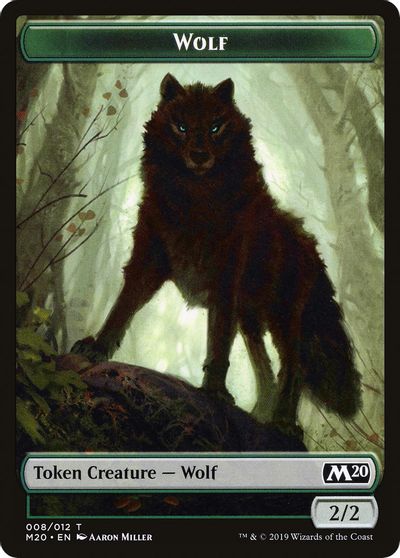 Wolf Double-sided Token [Challenger Decks 2020 Tokens] | Enigma On Main