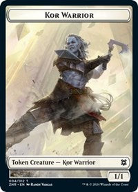 Kor Warrior // Plant Double-sided Token [Zendikar Rising Tokens] | Enigma On Main