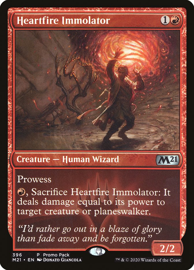 Heartfire Immolator (Promo Pack) [Core Set 2021 Promos] | Enigma On Main