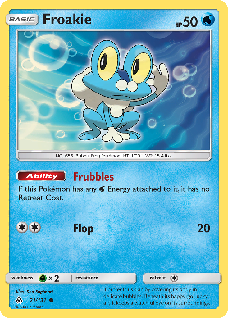 Froakie (21/131) [Sun & Moon: Forbidden Light] | Enigma On Main