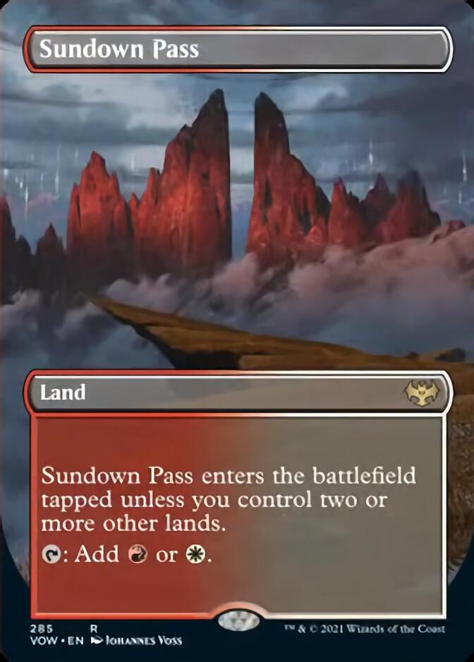 Sundown Pass (Borderless) [Innistrad: Crimson Vow] | Enigma On Main