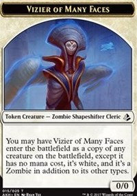 Vizier of Many Faces // Zombie Token [Amonkhet Tokens] | Enigma On Main