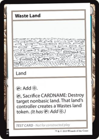 Waste Land (2021 Edition) [Mystery Booster Playtest Cards] | Enigma On Main