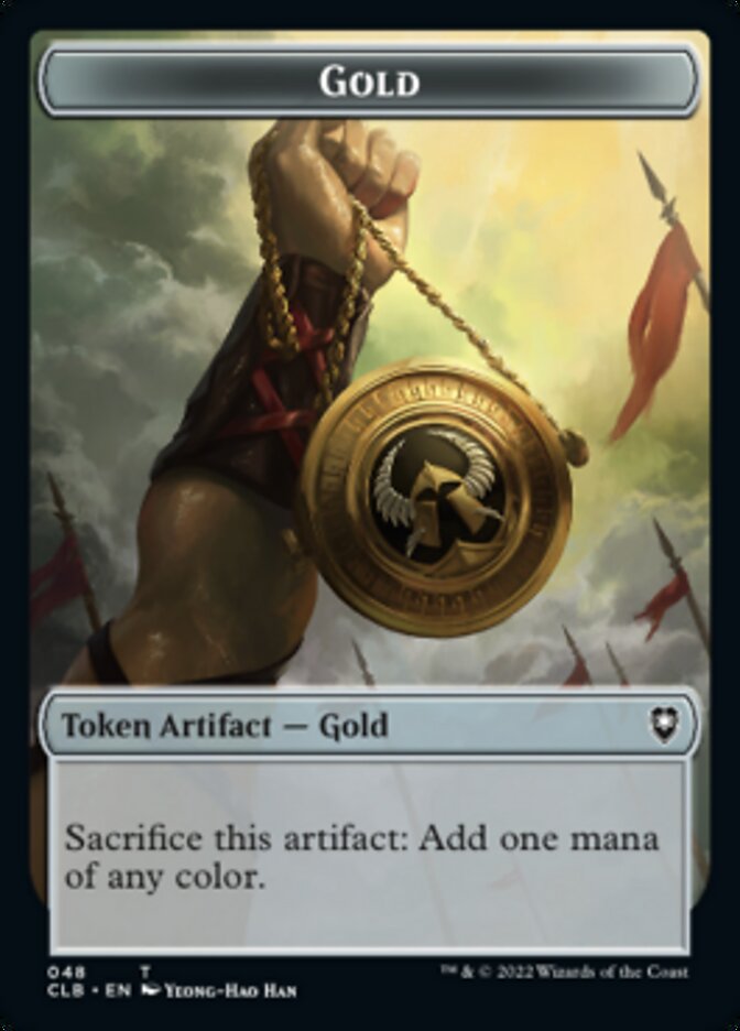 Gold // Dragon Double-sided Token [Commander Legends: Battle for Baldur's Gate Tokens] | Enigma On Main