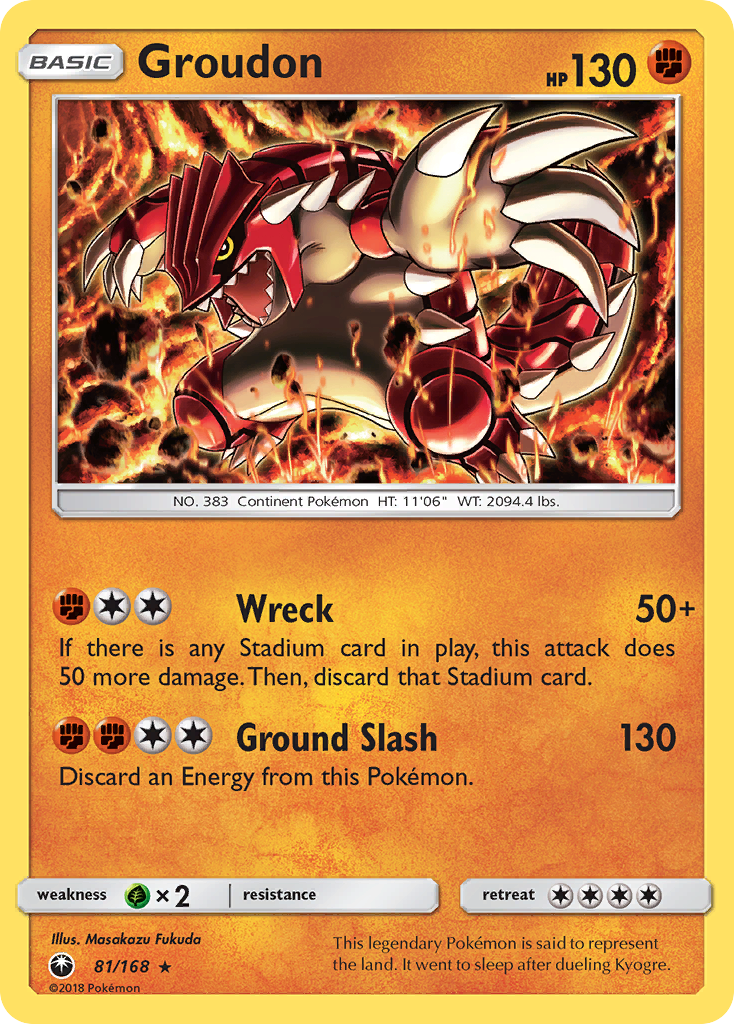 Groudon (81/168) [Sun & Moon: Celestial Storm] | Enigma On Main