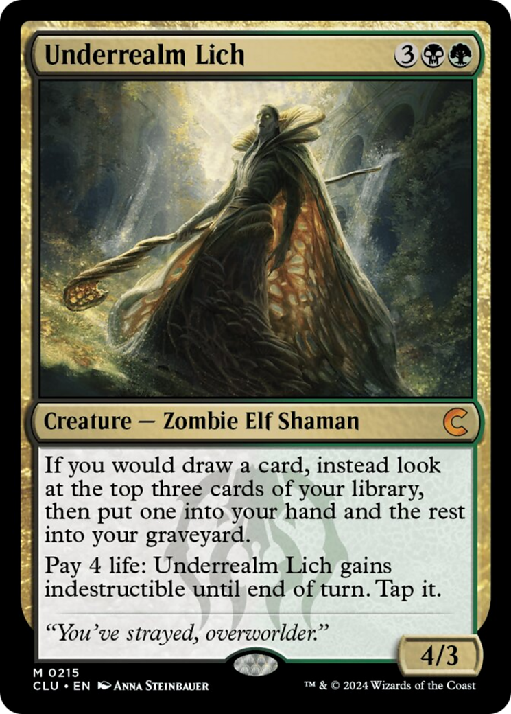 Underrealm Lich [Ravnica: Clue Edition] | Enigma On Main