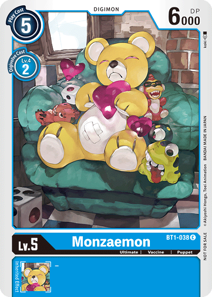 Monzaemon [BT1-038] (Tournament Pack) [Release Special Booster Ver.1.0 Promos] | Enigma On Main