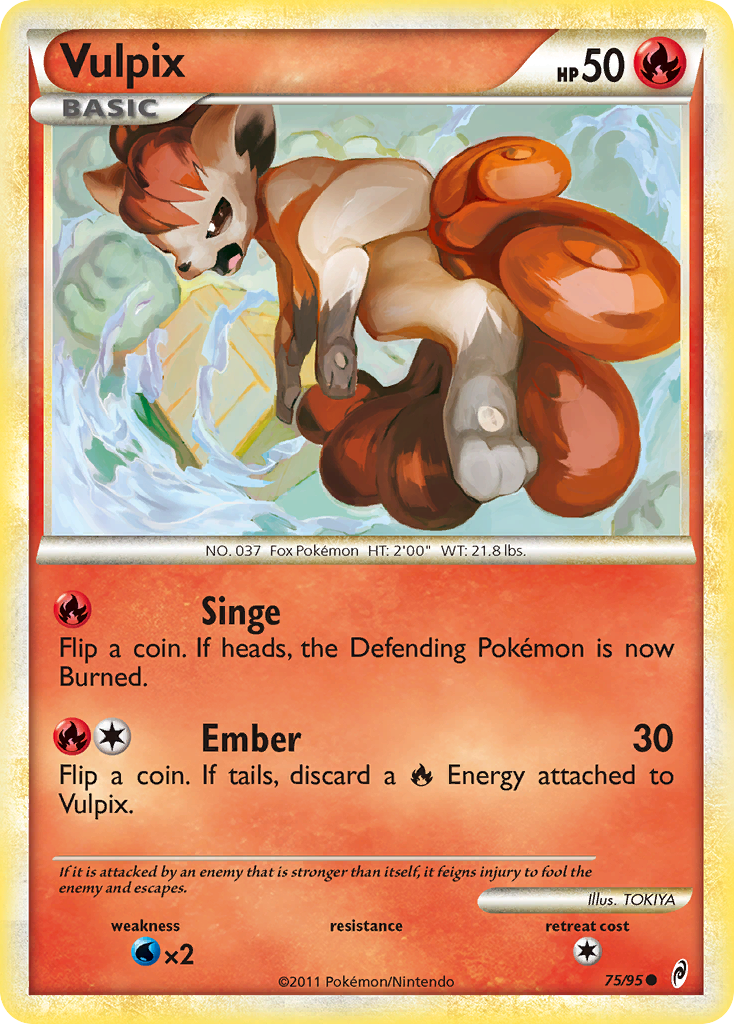 Vulpix (75/95) [HeartGold & SoulSilver: Call of Legends] | Enigma On Main