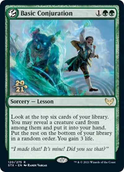 Basic Conjuration [Strixhaven: School of Mages Prerelease Promos] | Enigma On Main