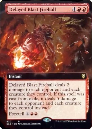 Delayed Blast Fireball (Extended Art) [Commander Legends: Battle for Baldur's Gate] | Enigma On Main