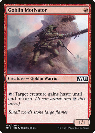 Goblin Motivator [Core Set 2019] | Enigma On Main