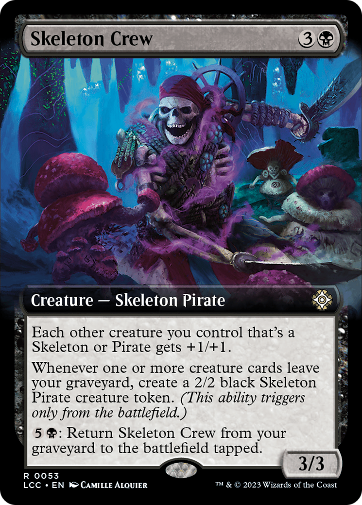 Skeleton Crew (Extended Art) [The Lost Caverns of Ixalan Commander] | Enigma On Main