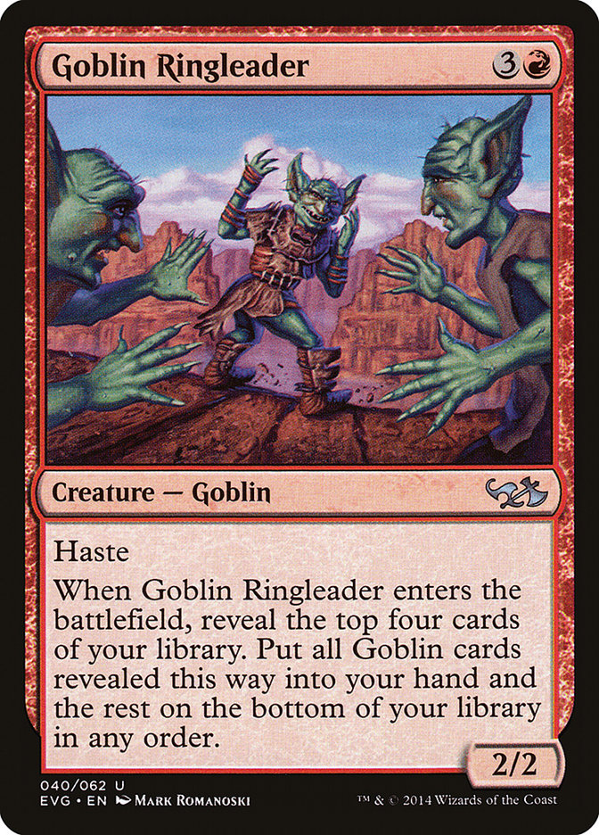 Goblin Ringleader (Elves vs. Goblins) [Duel Decks Anthology] | Enigma On Main