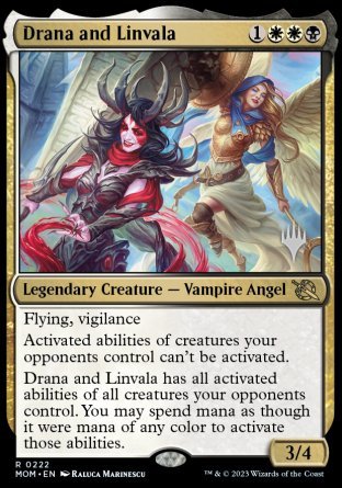 Drana and Linvala (Promo Pack) [March of the Machine Promos] | Enigma On Main