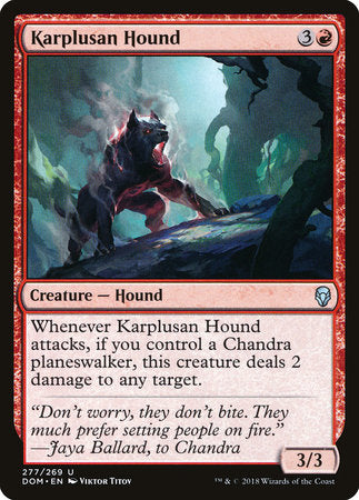 Karplusan Hound [Dominaria] | Enigma On Main