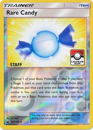 Rare Candy (142/168) (League Promo Staff) [Sun & Moon: Celestial Storm] | Enigma On Main