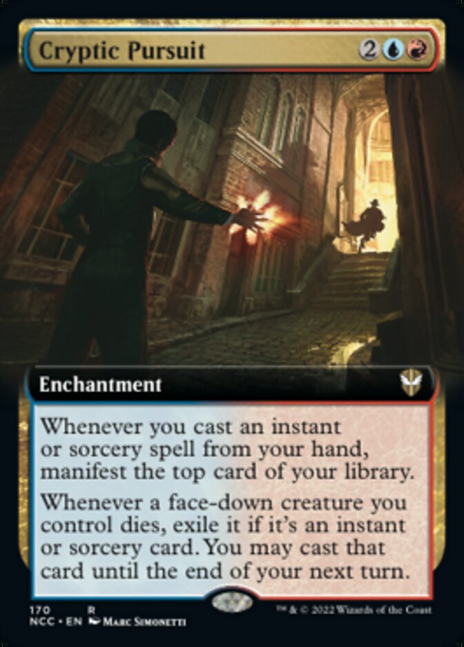 Cryptic Pursuit (Extended Art) [Streets of New Capenna Commander] | Enigma On Main