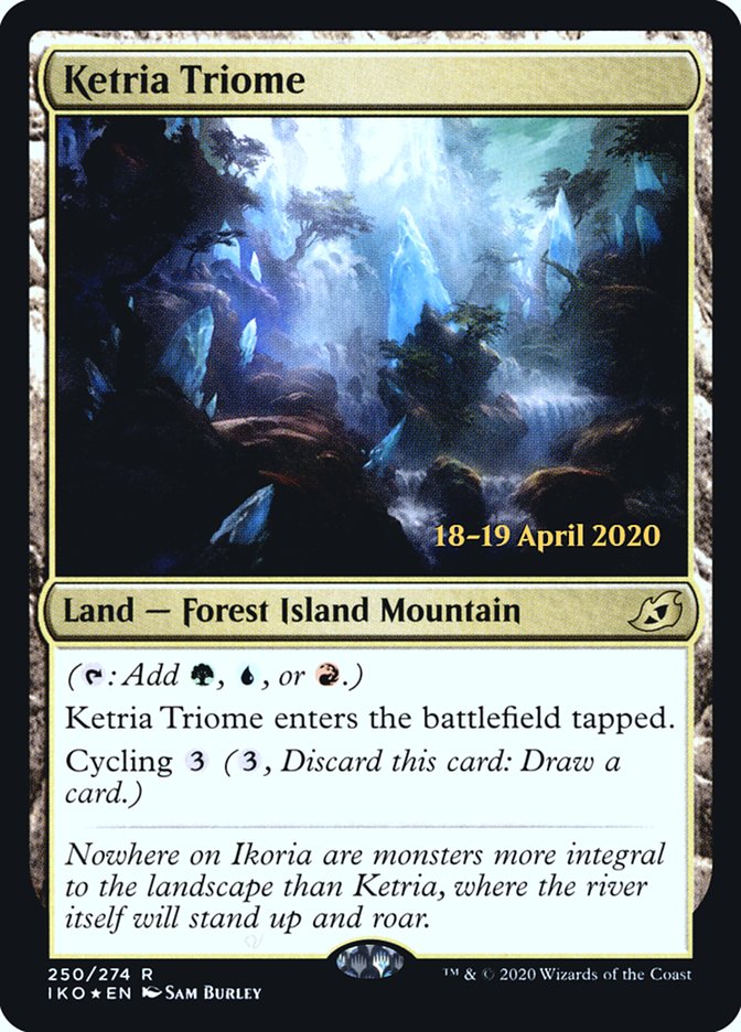 Ketria Triome  [Ikoria: Lair of Behemoths Prerelease Promos] | Enigma On Main