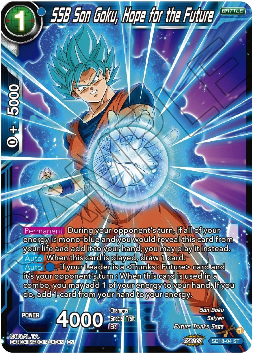 SSB Son Goku, Hope for the Future (SD18-04) [Dawn of the Z-Legends] | Enigma On Main