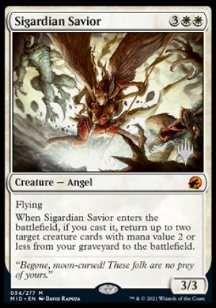 Sigardian Savior (Promo Pack) [Innistrad: Midnight Hunt Promos] | Enigma On Main