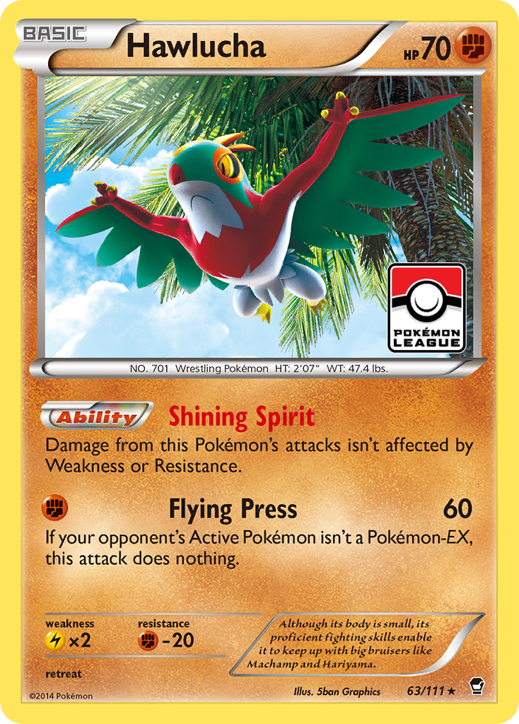 Hawlucha (63/111) [XY: Furious Fists] | Enigma On Main