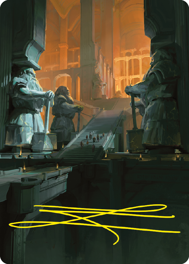 Mines of Moria Art Card (Gold-Stamped Signature) [The Lord of the Rings: Tales of Middle-earth Art Series] | Enigma On Main