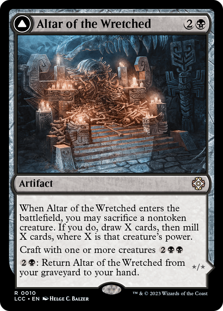 Altar of the Wretched // Wretched Bonemass [The Lost Caverns of Ixalan Commander] | Enigma On Main