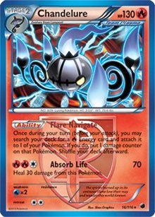 Chandelure (16/116) (Theme Deck Exclusive) [Black & White: Plasma Freeze] | Enigma On Main