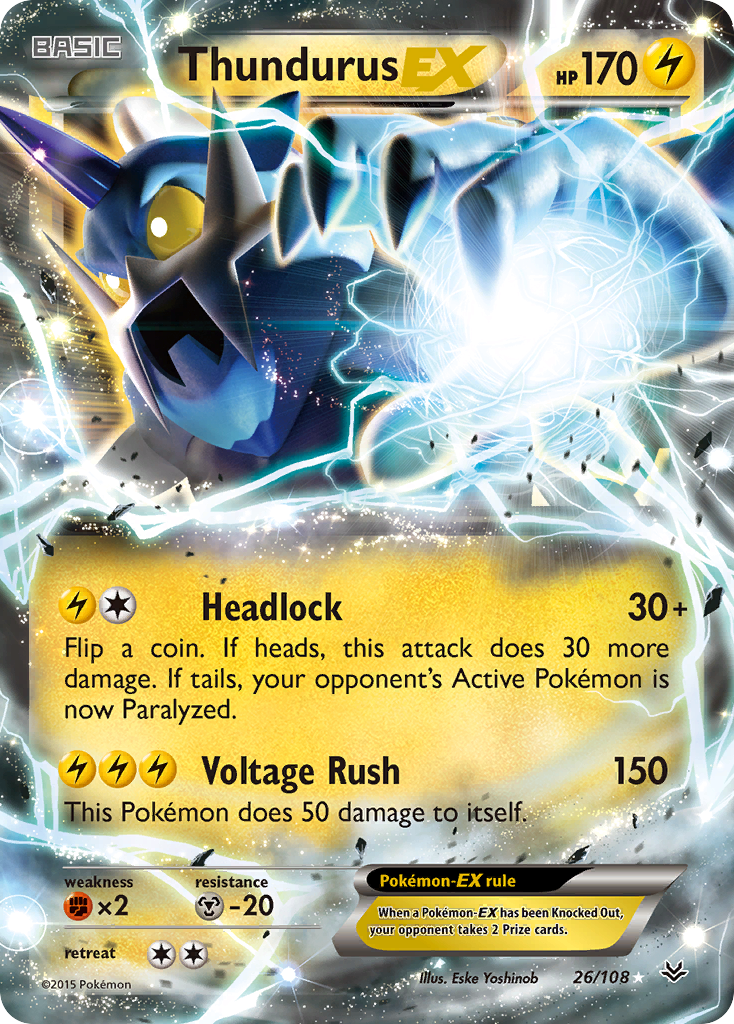 Thundurus EX (26/108) [XY: Roaring Skies] | Enigma On Main