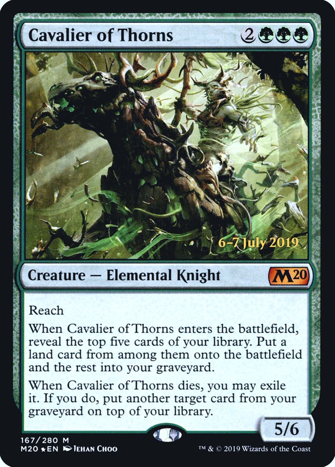 Cavalier of Thorns  [Core Set 2020 Prerelease Promos] | Enigma On Main