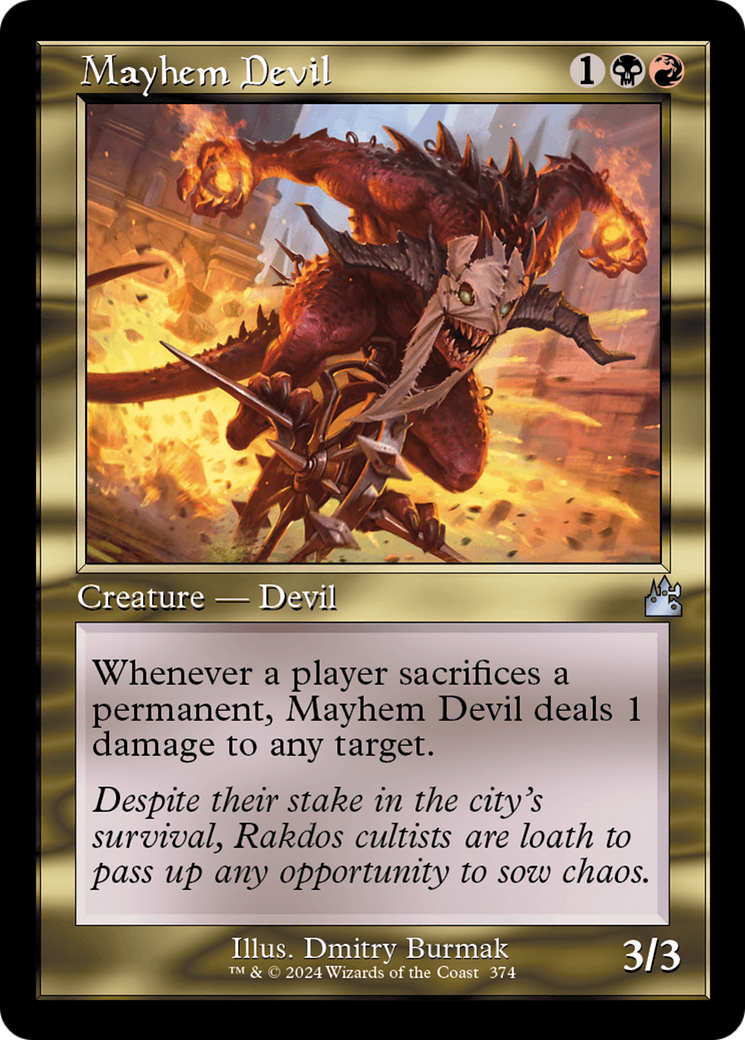 Mayhem Devil (Retro Frame) [Ravnica Remastered] | Enigma On Main