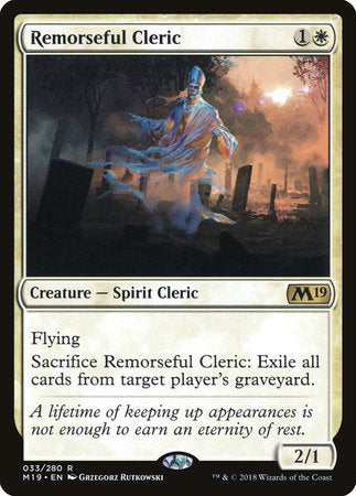 Remorseful Cleric [Core Set 2019] | Enigma On Main