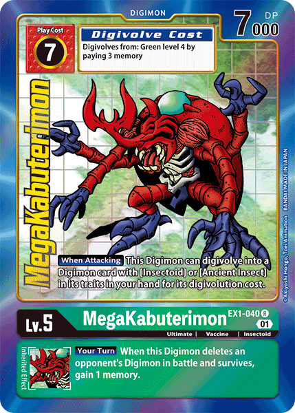 MegaKabuterimon [EX1-040] (Alternate Art) [Classic Collection] | Enigma On Main