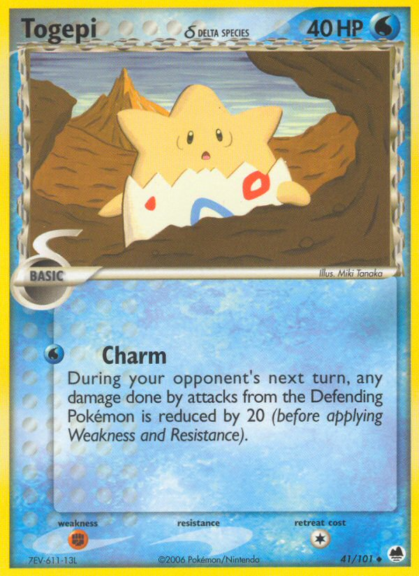 Togepi (41/101) (Delta Species) [EX: Dragon Frontiers] | Enigma On Main