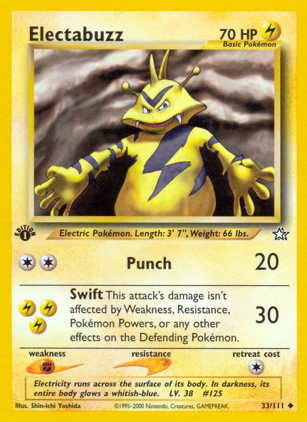 Electabuzz (33/111) [Neo Genesis 1st Edition] | Enigma On Main