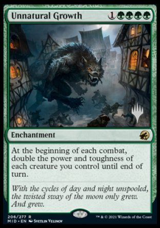 Unnatural Growth (Promo Pack) [Innistrad: Midnight Hunt Promos] | Enigma On Main