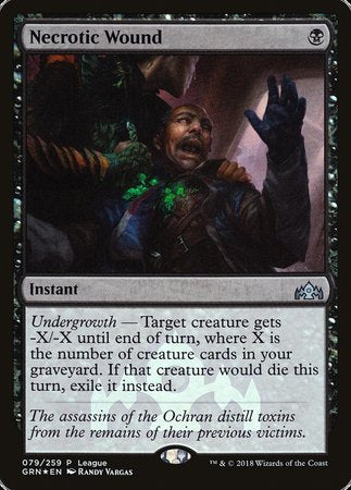 Necrotic Wound [Guilds of Ravnica Promos] | Enigma On Main