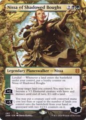 Nissa of Shadowed Boughs (Borderless) [Zendikar Rising] | Enigma On Main