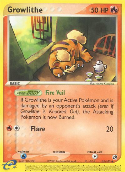 Growlithe (65/100) [EX: Sandstorm] | Enigma On Main