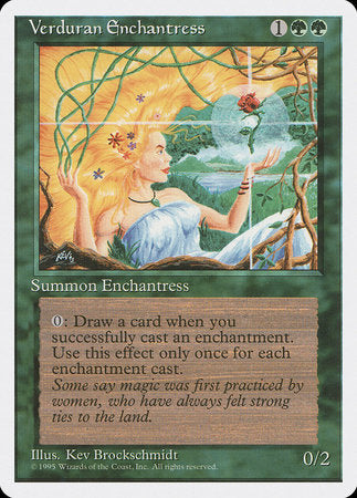 Verduran Enchantress [Fourth Edition] | Enigma On Main