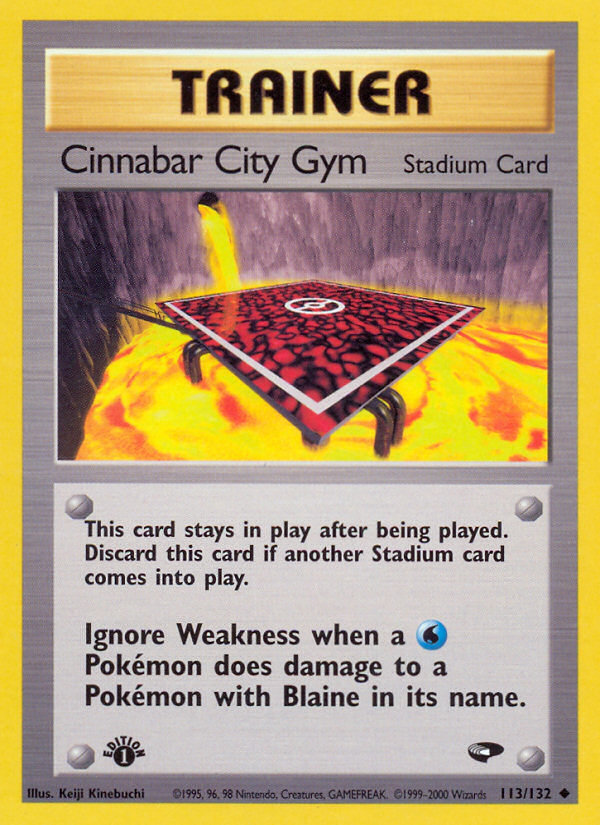 Cinnabar City Gym (113/132) [Gym Challenge 1st Edition] | Enigma On Main