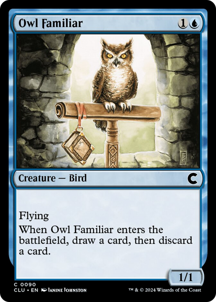 Owl Familiar [Ravnica: Clue Edition] | Enigma On Main