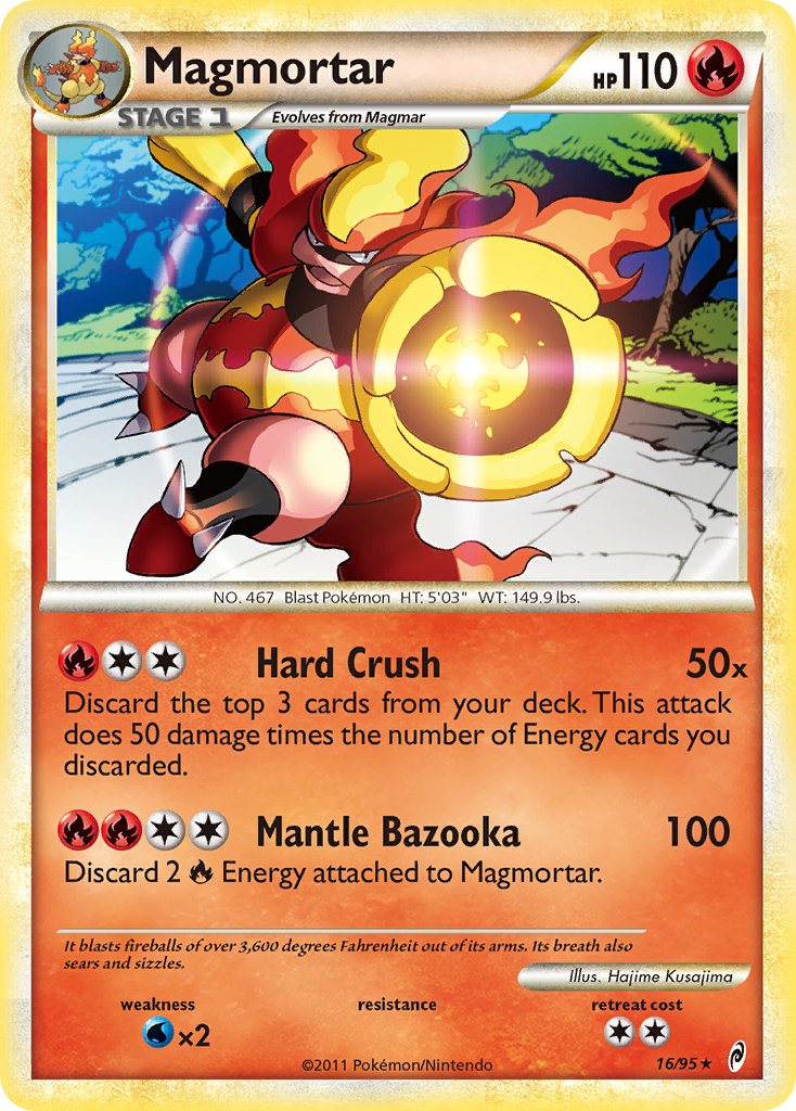 Magmortar (16/95) (Theme Deck Exclusive) [HeartGold & SoulSilver: Call of Legends] | Enigma On Main