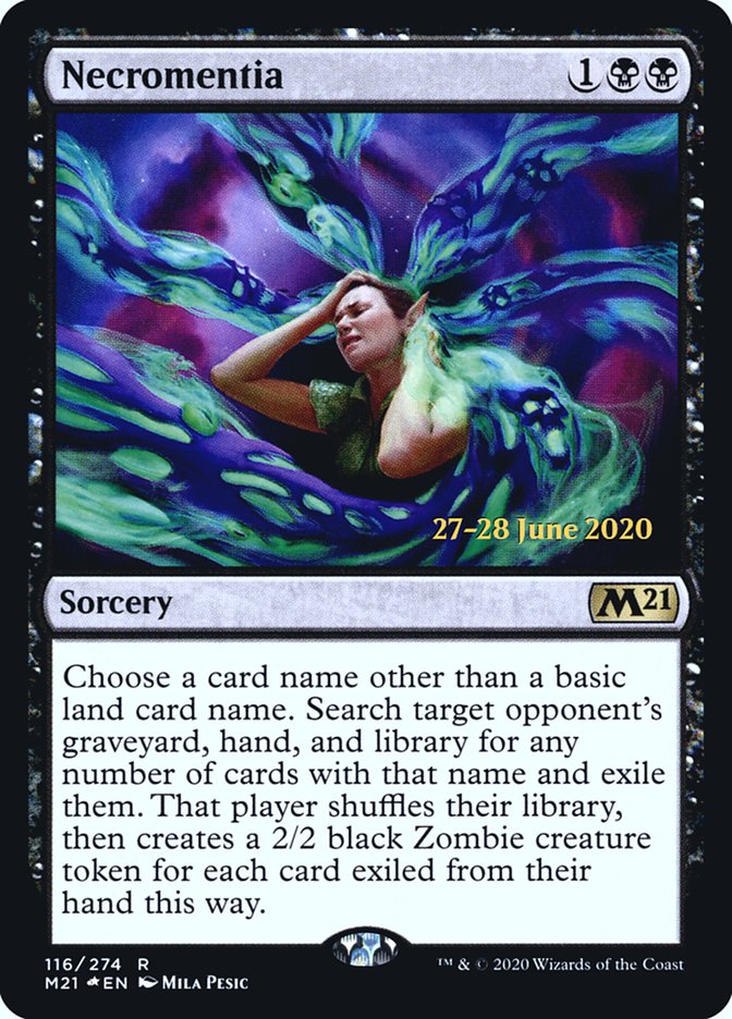 Necromentia  [Core Set 2021 Prerelease Promos] | Enigma On Main