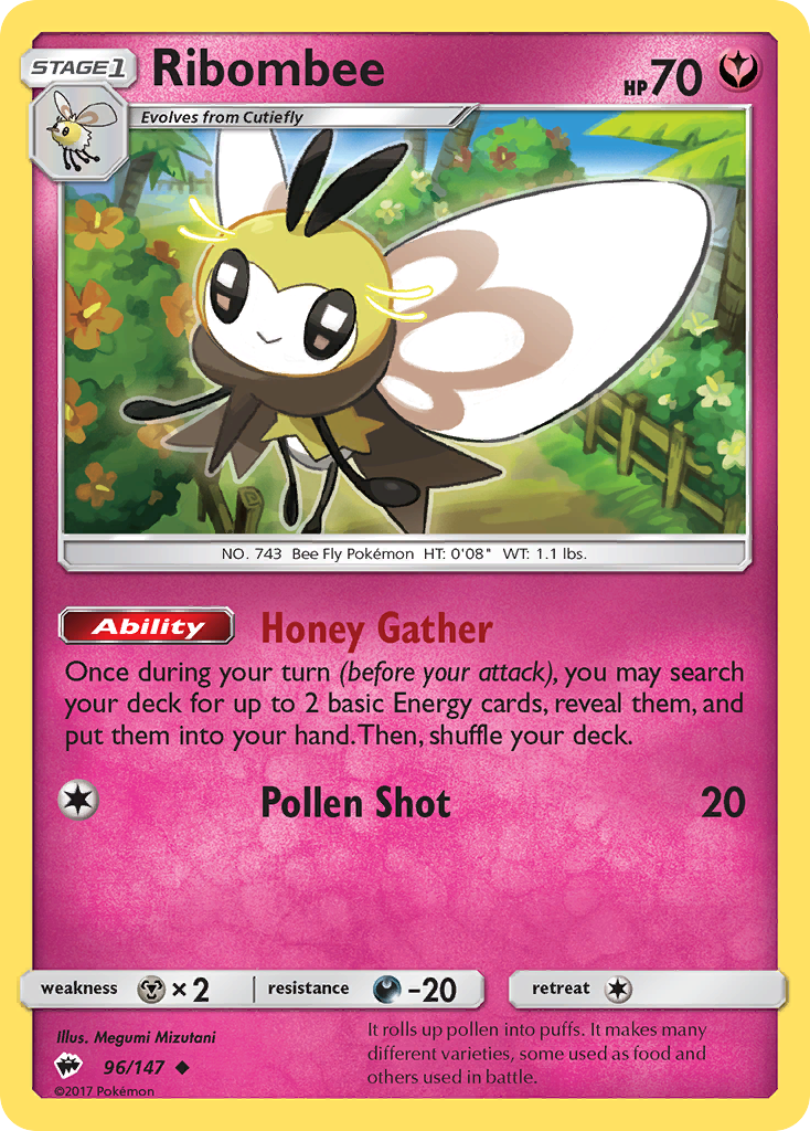 Ribombee (96/147) [Sun & Moon: Burning Shadows] | Enigma On Main