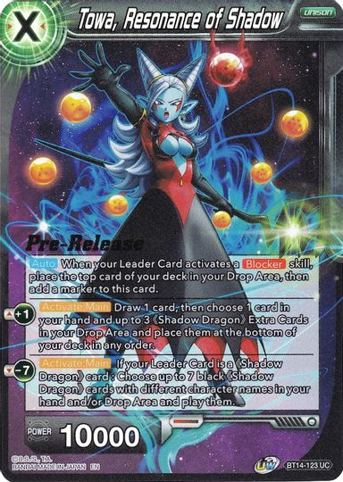 Towa, Resonance of Shadow (BT14-123) [Cross Spirits Prerelease Promos] | Enigma On Main