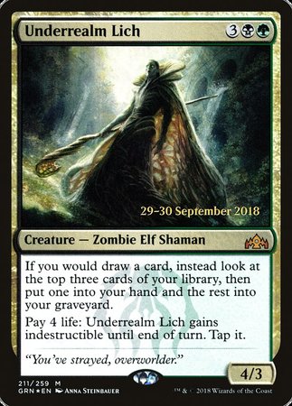 Underrealm Lich [Guilds of Ravnica Promos] | Enigma On Main