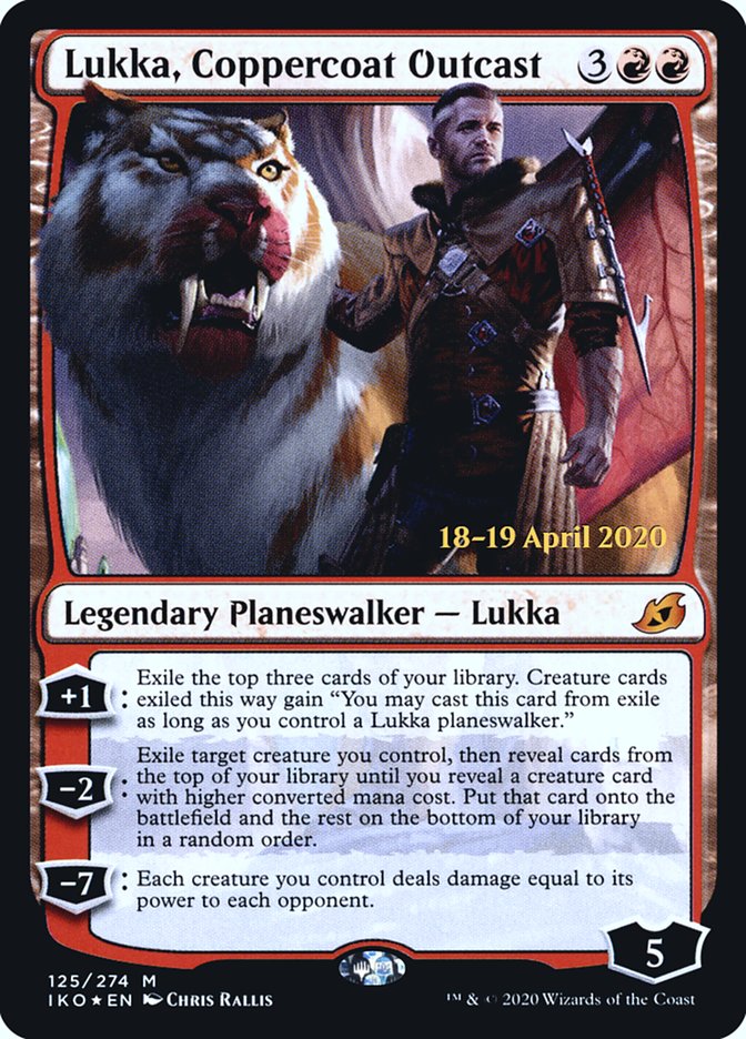 Lukka, Coppercoat Outcast  [Ikoria: Lair of Behemoths Prerelease Promos] | Enigma On Main